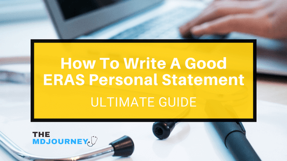 personal statement eras examples